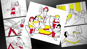 MAXIM Argentina - varias ilustraciones para “Manual de emergencia sexual”